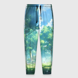 Мужские брюки 3D Лесная поляна