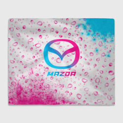 Плед 3D Mazda neon gradient style