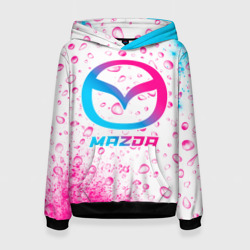 Женская толстовка 3D Mazda neon gradient style