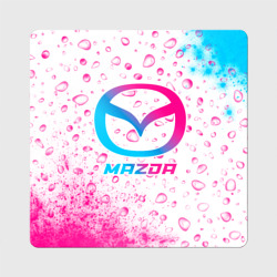 Магнит виниловый Квадрат Mazda neon gradient style