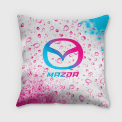 Подушка 3D Mazda neon gradient style