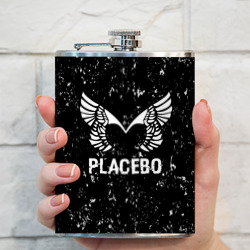 Фляга Placebo glitch на темном фоне - фото 2
