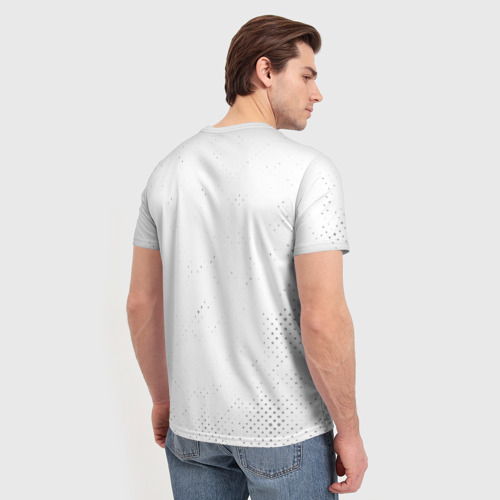 Мужская футболка 3D Nickelback glitch на светлом фоне, цвет 3D печать - фото 4