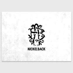 Поздравительная открытка Nickelback glitch на светлом фоне