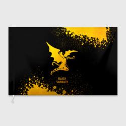 Флаг 3D Black Sabbath - gold gradient