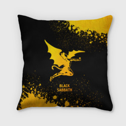 Подушка 3D Black Sabbath - gold gradient