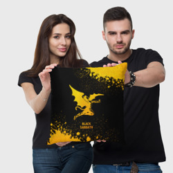 Подушка 3D Black Sabbath - gold gradient - фото 2