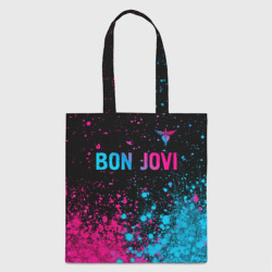 Шоппер 3D Bon Jovi - neon gradient: символ сверху
