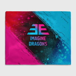 Плед 3D Imagine Dragons - neon gradient