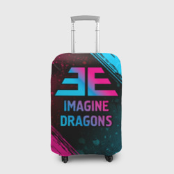 Чехол для чемодана 3D Imagine Dragons - neon gradient