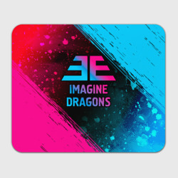 Прямоугольный коврик для мышки Imagine Dragons - neon gradient