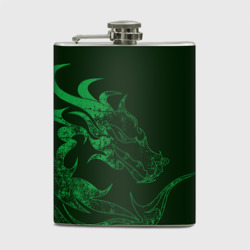 Фляга Кислотный зеленый дракон