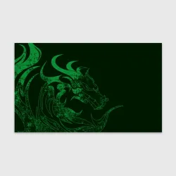 Бумага для упаковки 3D Кислотный зеленый дракон
