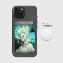 Картхолдер Magsafe магнитный Доктор Стоун Сэнку Исигами - фото 2