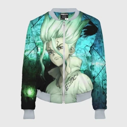 Женский бомбер 3D Доктор Стоун Сэнку Исигами