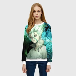 Женский свитшот 3D Доктор Стоун Сэнку Исигами - фото 2