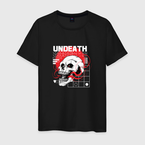 Мужская футболка хлопок Undeath, цвет черный