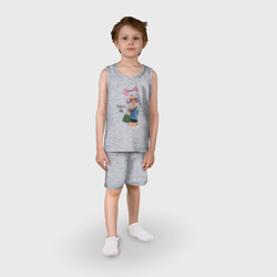 Детская пижама с шортами хлопок Модная девочка - фото 2