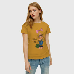 Женская футболка хлопок Модная девочка - фото 2