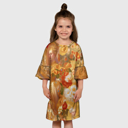 Детское платье 3D Девушки в золоте - фото 2