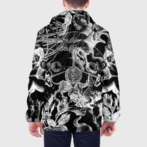 Мужская куртка 3D Мифические божества и единороги в розах, цвет 3D печать - фото 5