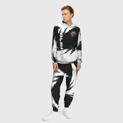 Мужской костюм с толстовкой 3D Alpina - белые завихрения - фото 2