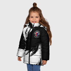 Зимняя куртка для девочек 3D Alpina - белые завихрения - фото 2