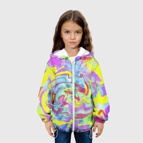 Детская куртка 3D с принтом Flash of colors, вид сбоку #3