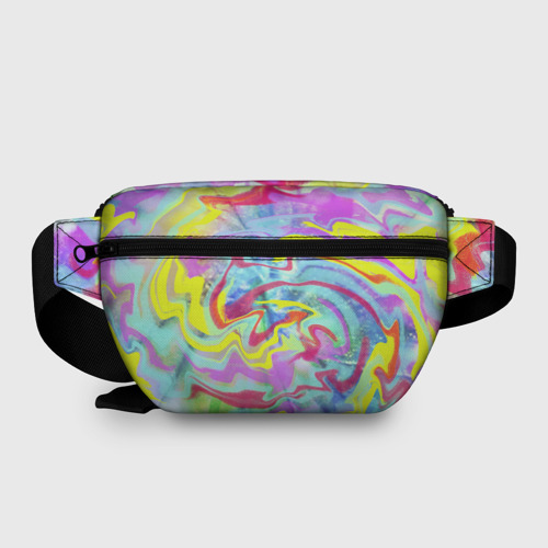 Поясная сумка 3D с принтом Flash of colors, вид сзади #1