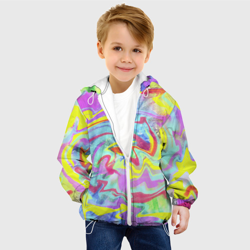 Детская куртка 3D с принтом Flash of colors, фото на моделе #1