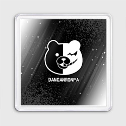 Магнит 55*55 Danganronpa glitch на темном фоне