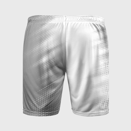 Мужские шорты спортивные Evangelion glitch на светлом фоне: по-вертикали, цвет 3D печать - фото 2