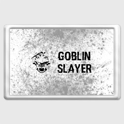 Магнит 45*70 Goblin Slayer glitch на светлом фоне: надпись и символ