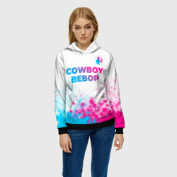 Женская толстовка 3D Cowboy Bebop neon gradient style: символ сверху - фото 2