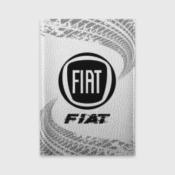 Обложка для автодокументов Fiat Speed на светлом фоне со следами шин