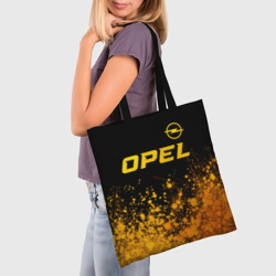 Шоппер 3D Opel - gold gradient: символ сверху - фото 2