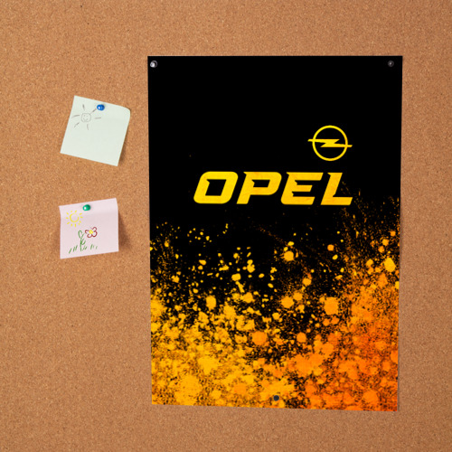 Постер Opel - gold gradient: символ сверху - фото 2