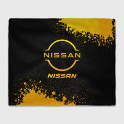 Плед 3D Nissan - gold gradient