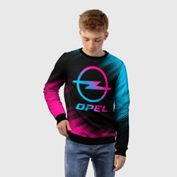 Детский свитшот 3D Opel - neon gradient - фото 2