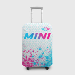 Чехол для чемодана 3D Mini neon gradient style: символ сверху