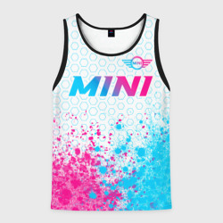 Мужская майка 3D Mini neon gradient style: символ сверху