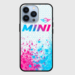 Чехол для iPhone 13 Pro Mini neon gradient style: символ сверху