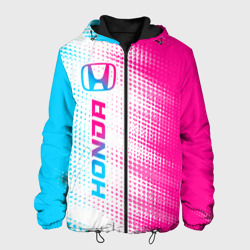 Мужская куртка 3D Honda neon gradient style: по-вертикали