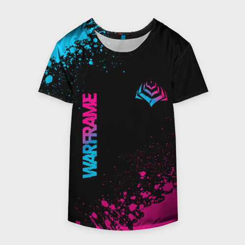 Накидка на куртку 3D Warframe - neon gradient: надпись, символ, цвет 3D печать - фото 4