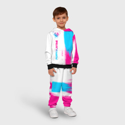 Детский костюм с толстовкой 3D Poppy Playtime neon gradient style: по-вертикали - фото 2