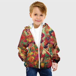 Детская куртка 3D Винтажные ретро Леди и цветы - фото 2