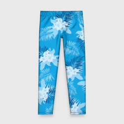 Детские леггинсы 3D Синие цветы - Vice city - new ver