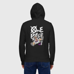 Мужская толстовка на молнии хлопок One piece - Луффи гир 5 - фото 2