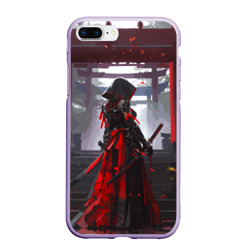 Девушка самурай и храм – Чехол для iPhone 7Plus/8 Plus матовый с принтом купить