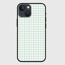 Чехол для iPhone 13 mini Тетрадная клетка